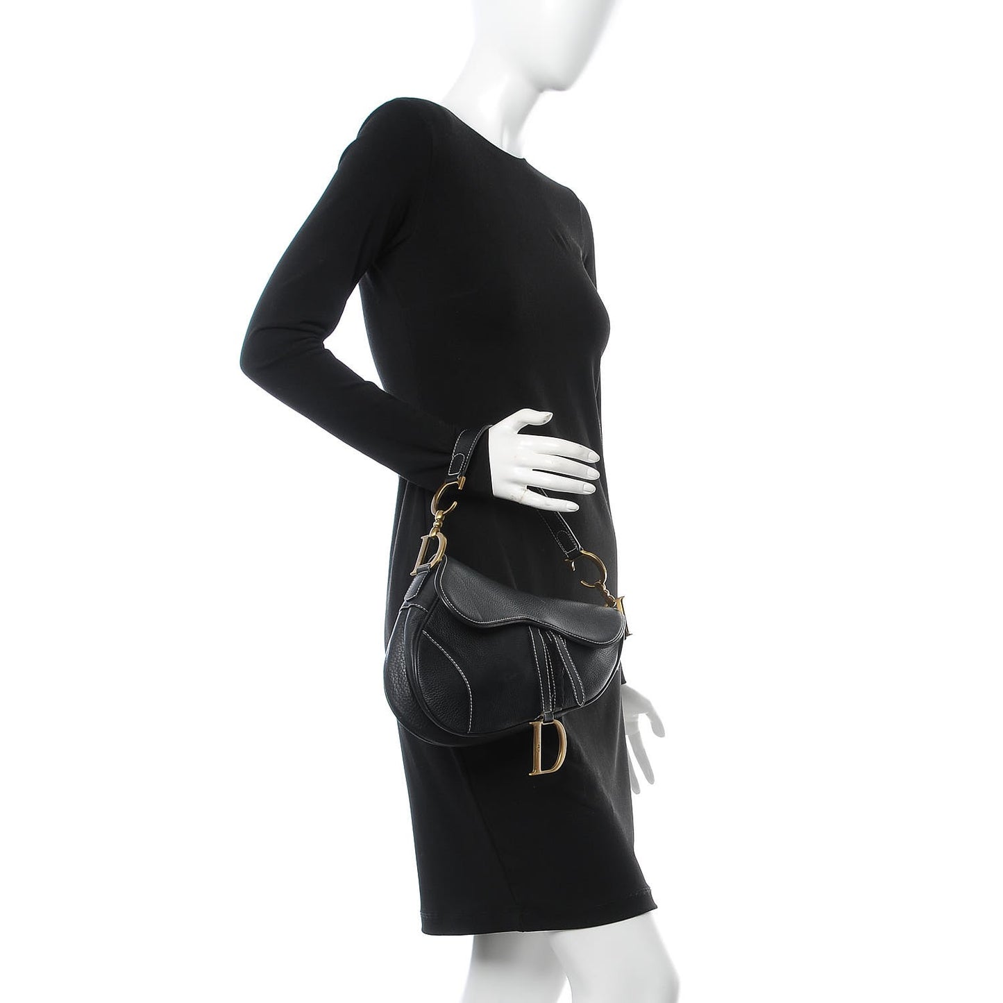 Calfskin Saddle Bag Black