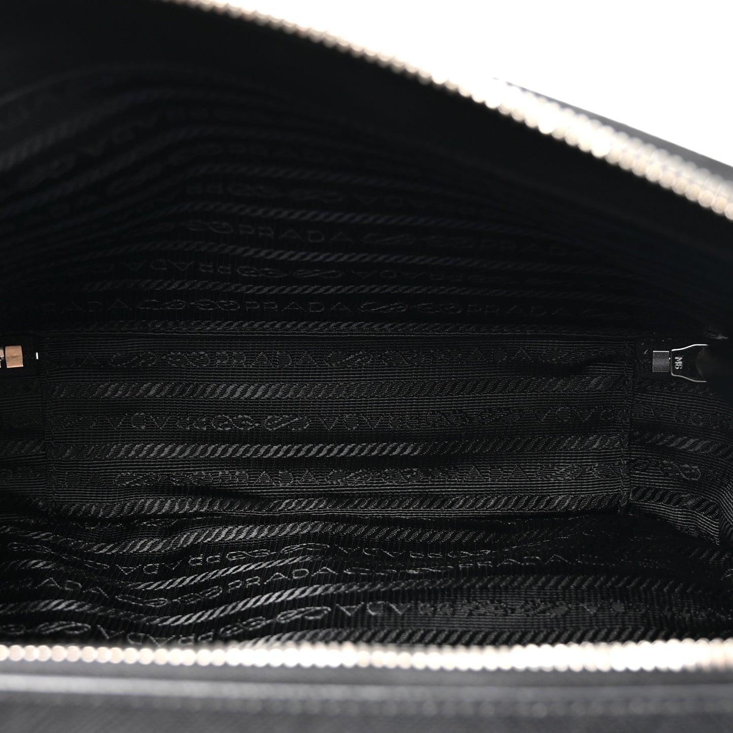 Saffiano Travel Medium Brique Crossbody Bag Black