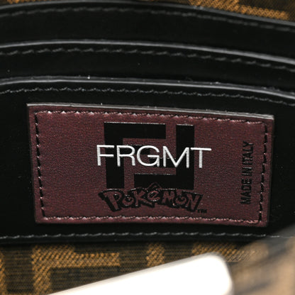 Fendi X FRGMT X POKEMON Fabric Jacquard FF 1974 Pokemon Inlay Peekaboo I See U X Cross Satchel Tobacco Moro Multicolor Black 7 of 10