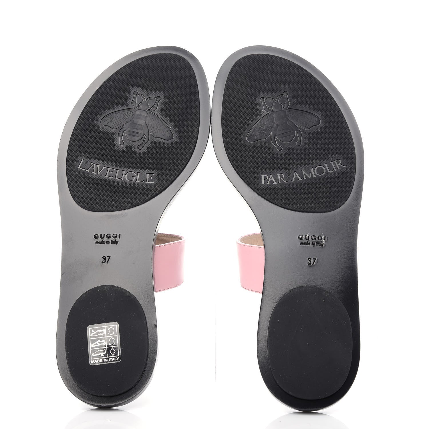 Gucci Calfskin GG Marmont Thong Sandals 37 Wild Rose 6 of 10