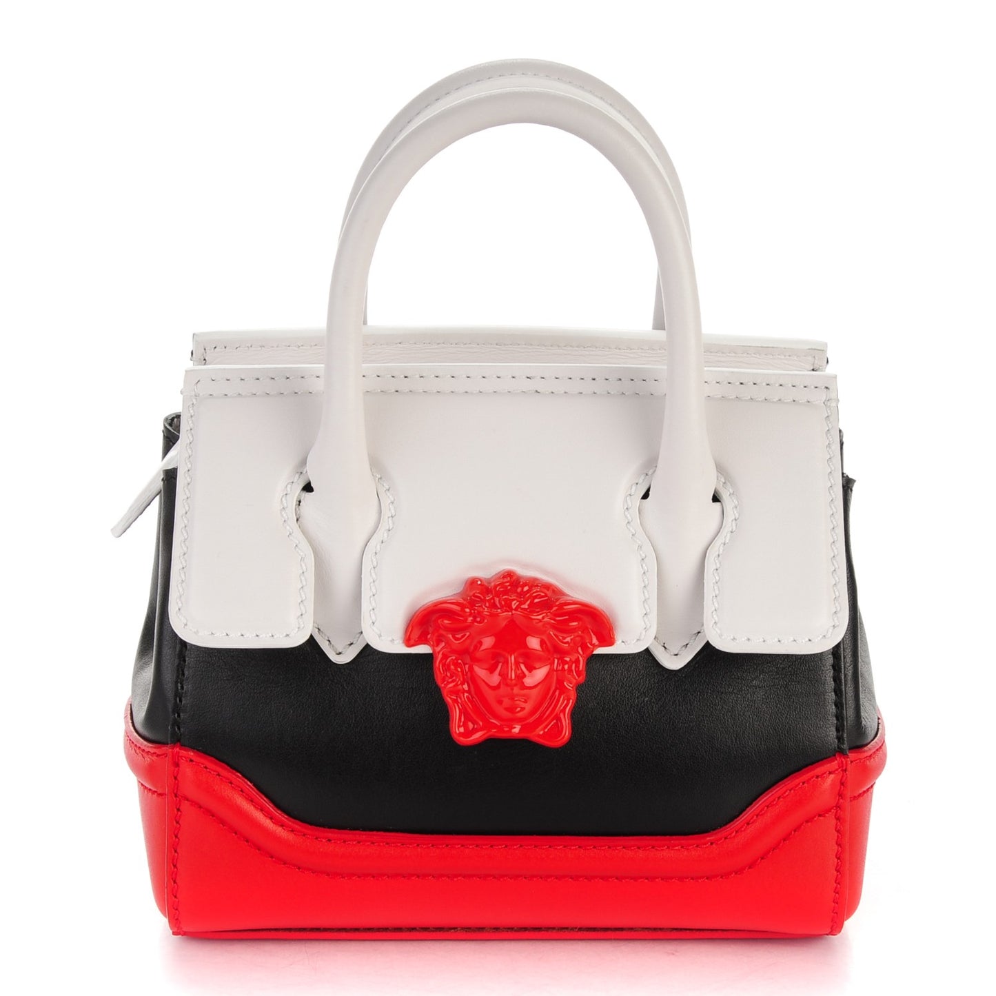 Calfskin Small Palazzo Empire Bag Black Red White