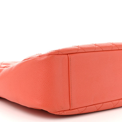 Chanel Caviar Quilted Timeless CC Shoulder Bag Coral 9 of 11