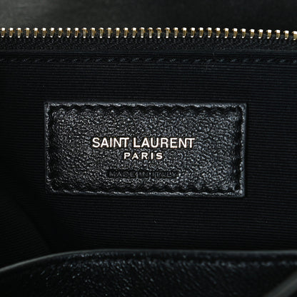Saint Laurent Lambskin Matelasse Monogram Medium Niki Chain Satchel Black 7 of 11