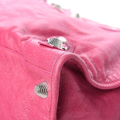 Balenciaga Agneau Giant 21 Silver Hardware Weekender Cyclamen Fucsia 9 of 12