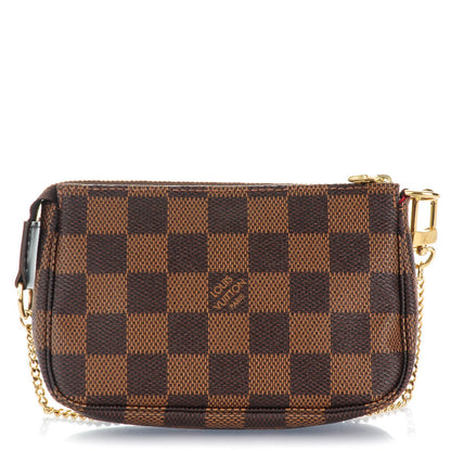 Louis Vuitton Damier Ebene Mini Pochette Accessories 1 of 7