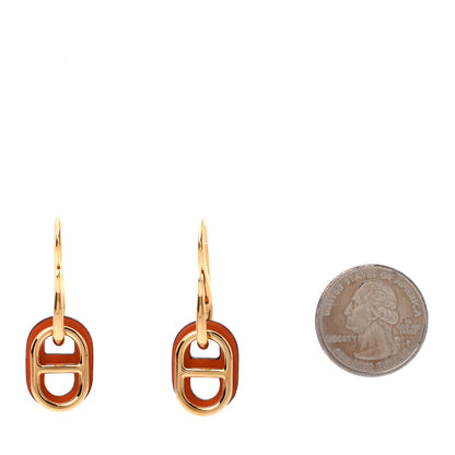 Hermes Swift O'Maillon Earrings Orange 2 of 6