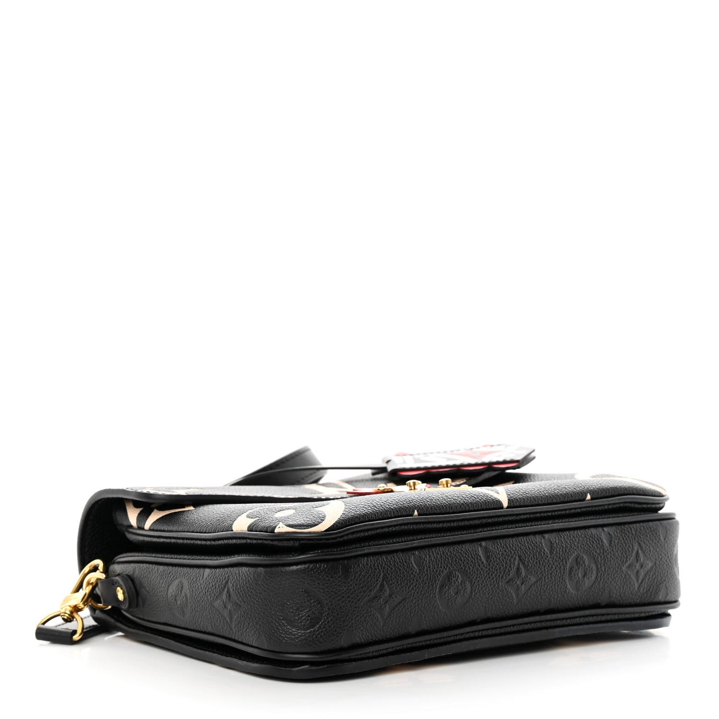 LOUIS VUITTON Empreinte Monogram Giant Crafty Pochette Metis Black Creme