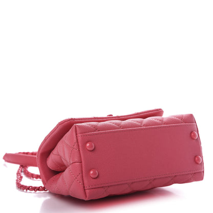 Chanel Caviar Quilted Incognito Extra Mini Coco Handle Flap Pink 4 of 11