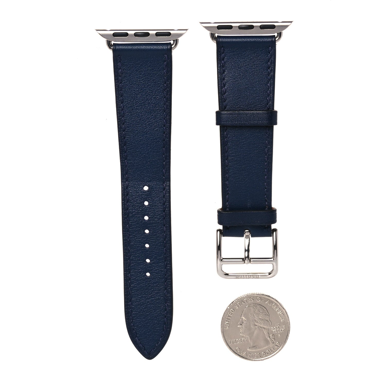 Hermes Swift 40mm Apple Watch Band Bleu Navy 2 of 8