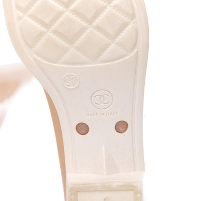 Chanel Rubber Camellia Rain Boots 37 White 9 of 11