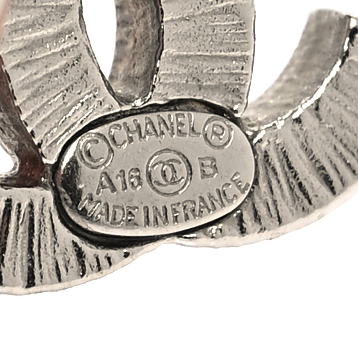 Crystal Timeless CC Earrings Silver