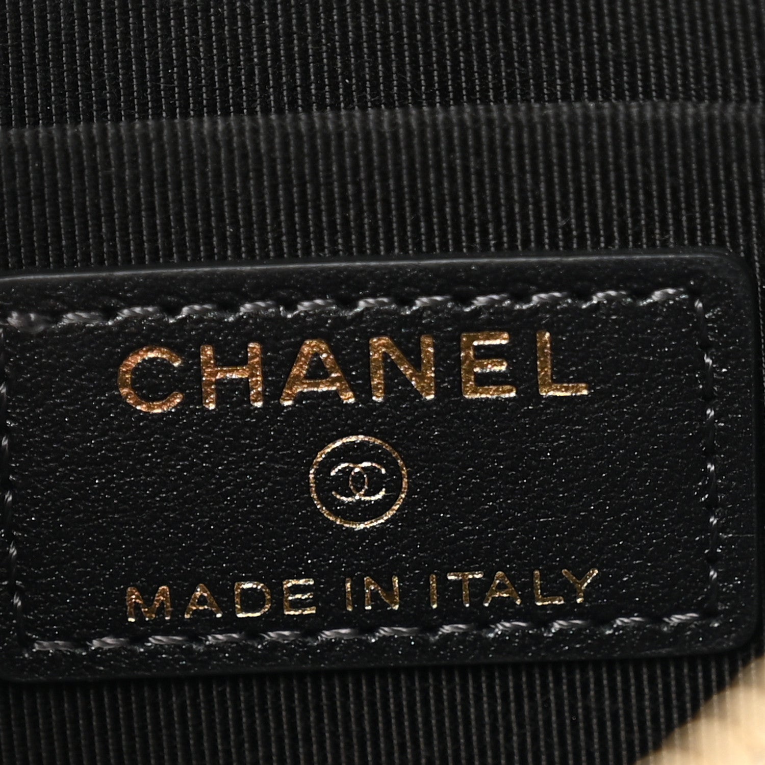 Chanel Iridescent Caviar Quilted Classic Zip Pouch Black 6 of 9