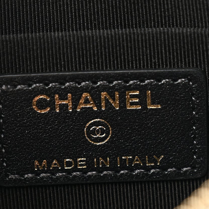 Chanel Iridescent Caviar Quilted Classic Zip Pouch Black 6 of 9