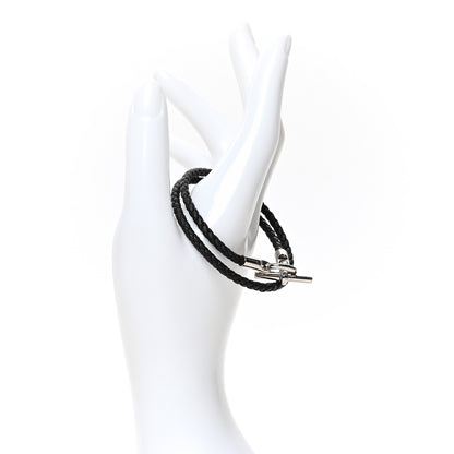 Hermes Swift Double Tour Glenan Bracelet T2 Black 2 of 6