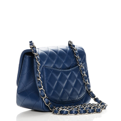 Chanel Lambskin Quilted Mini Square Flap Blue 3 of 8