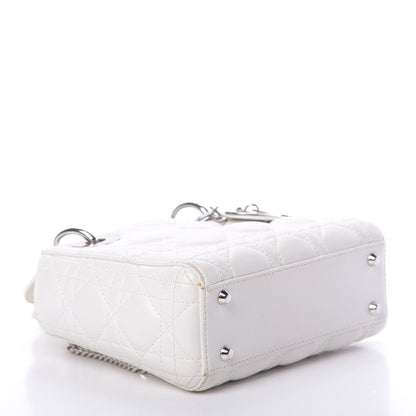 Christian Dior Lambskin Cannage Mini Lady Dior White 4 of 20