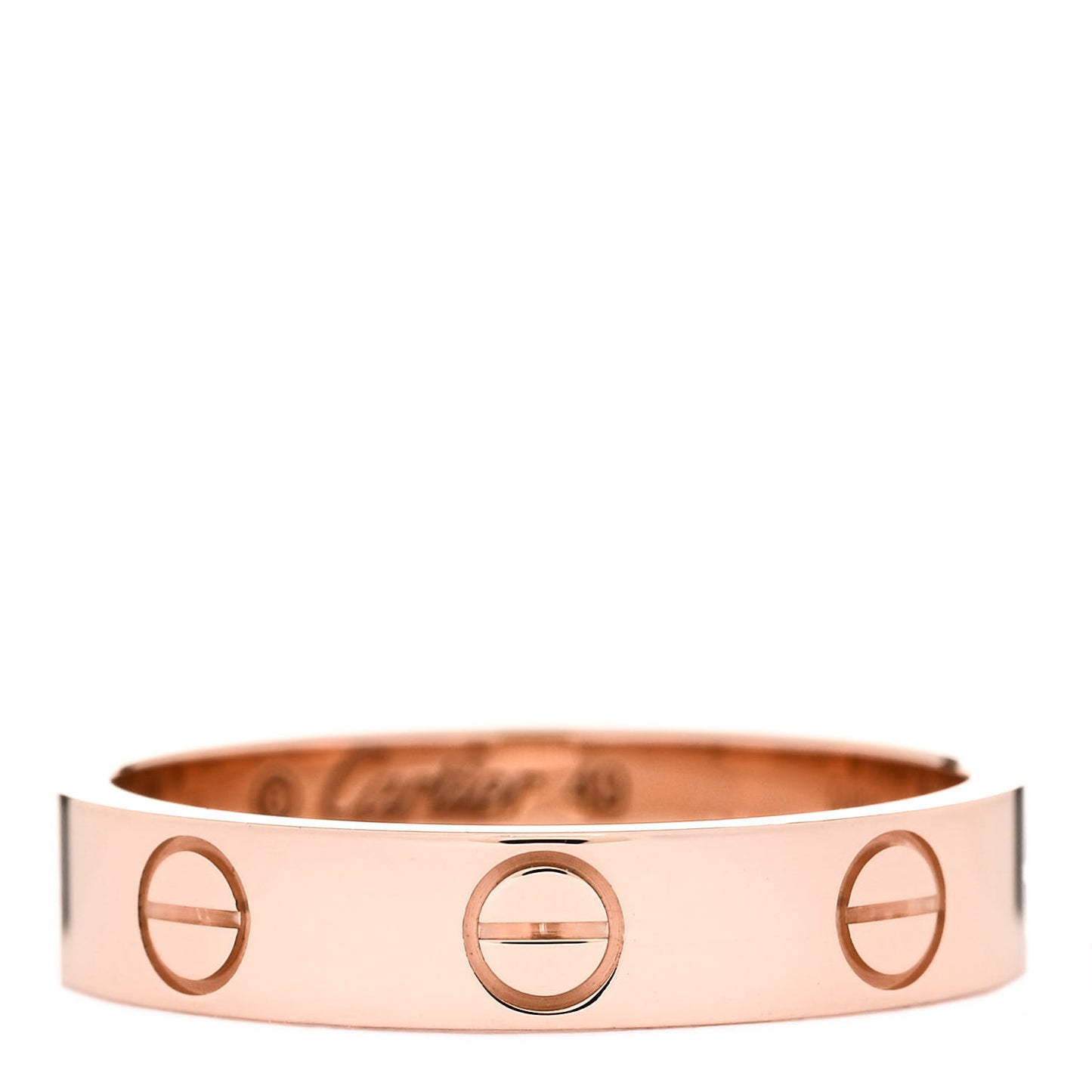 18K Pink Gold 3.5mm LOVE Wedding Band Ring 49 5
