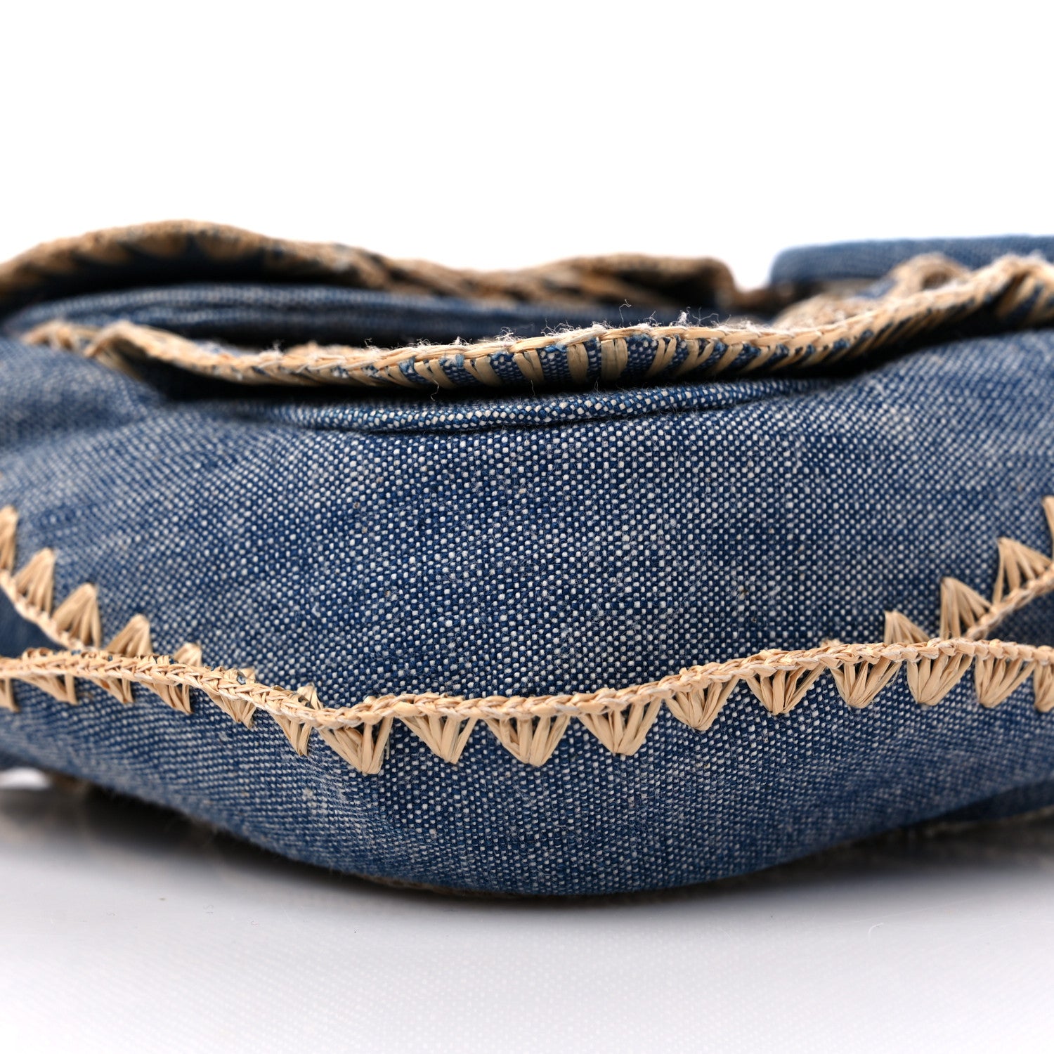 Fendi Denim F is Fendi Multi Waves Baguette Blue 8 of 9