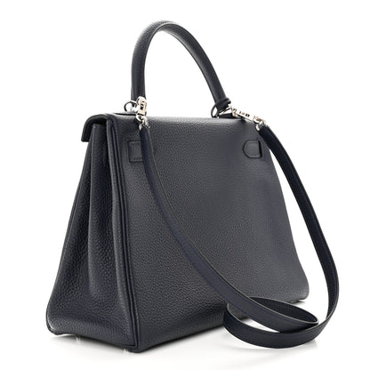 Hermes Togo Kelly Retourne 28 Bleu Nuit 3 of 10