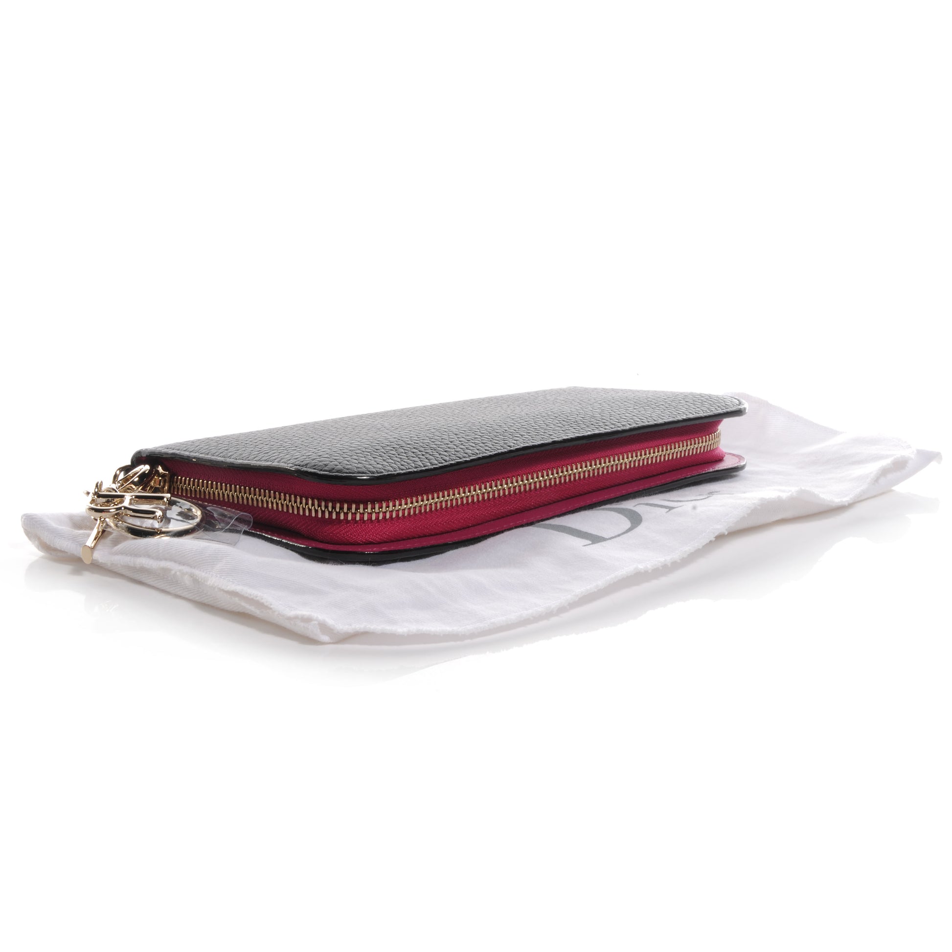 Christian Dior Bullcalf Diorissimo Voyageur Wallet Black 4 of 7