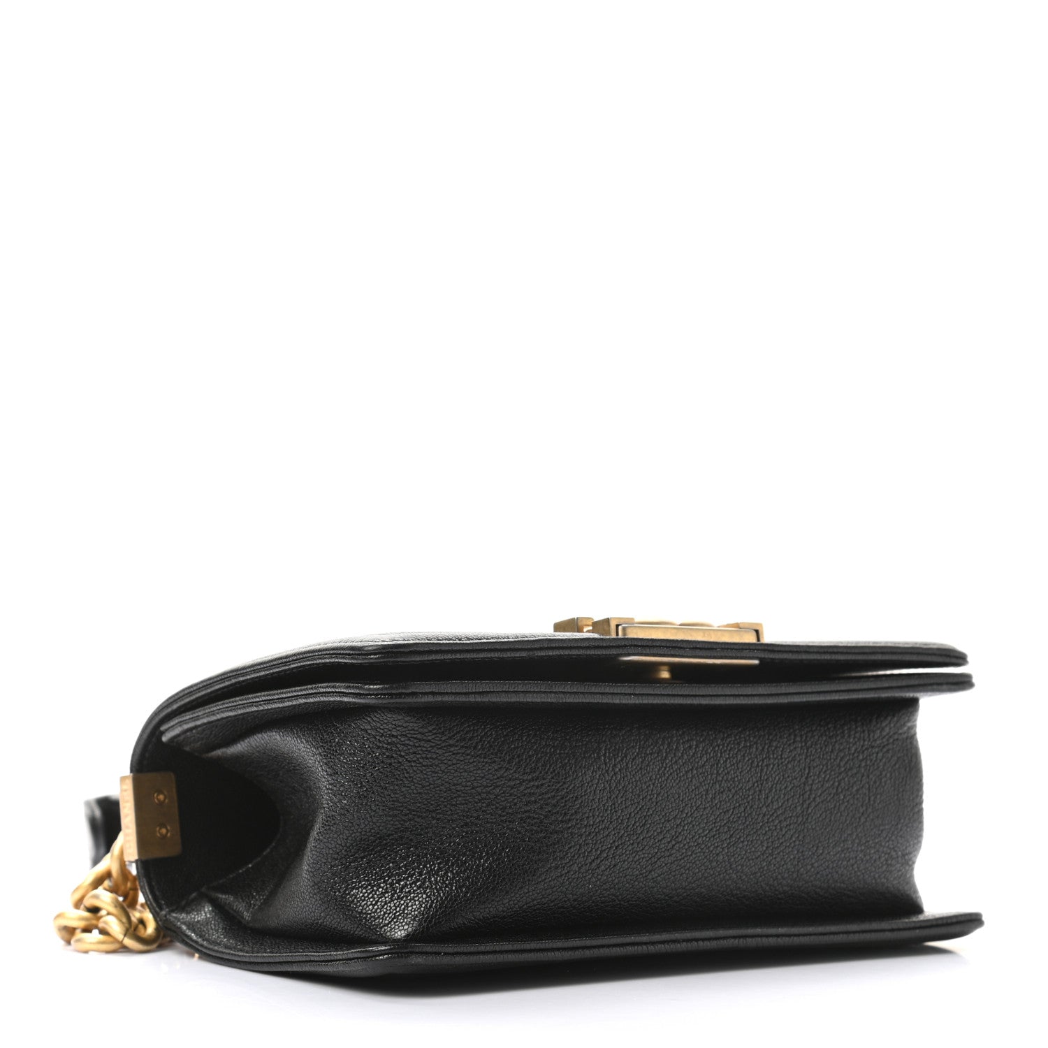 Chanel Caviar Chevron Quilted Small Boy Flap Black 4 of 10