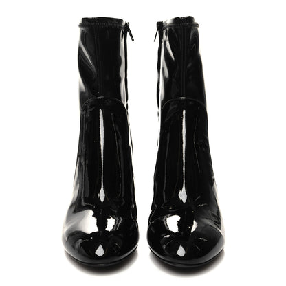 Louis Vuitton Patent Uniformes Silhouette Ankle Boots 36 Black 2 of 7