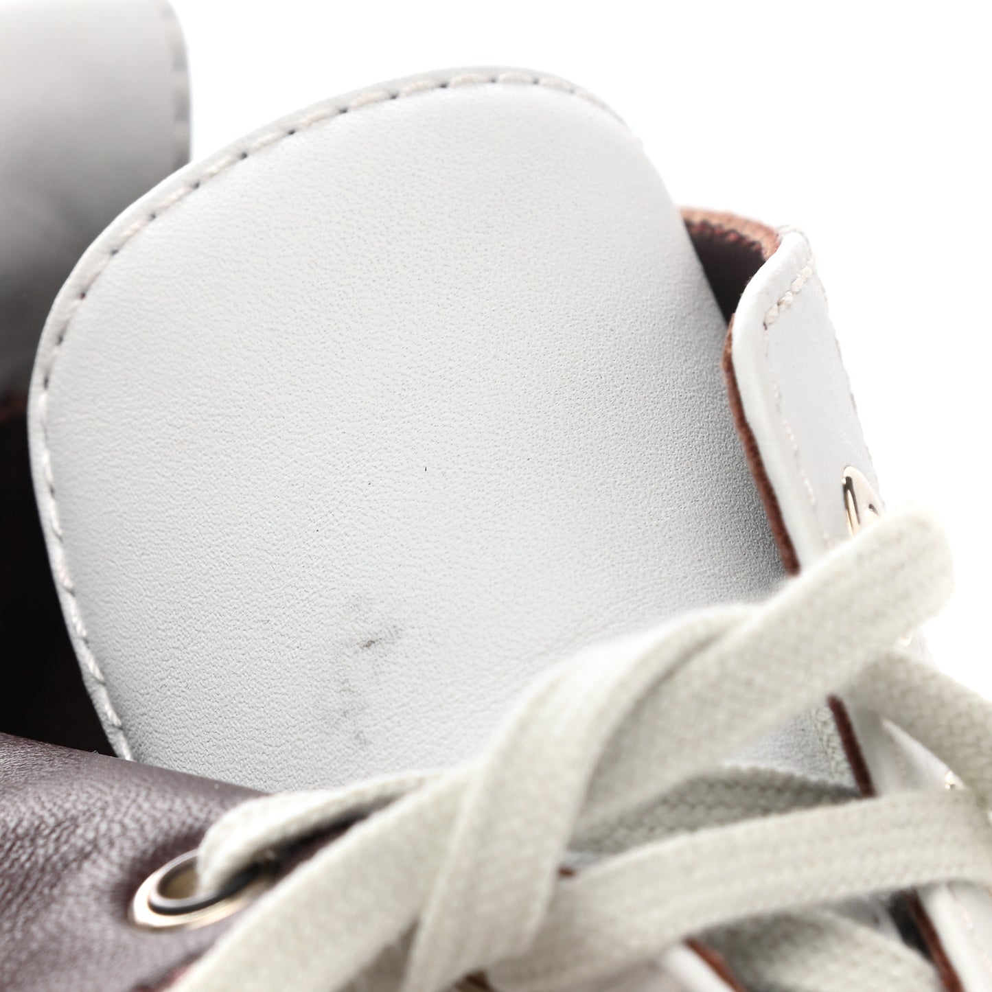 Calfskin CC Turnlock Lace Up Boots 41 White