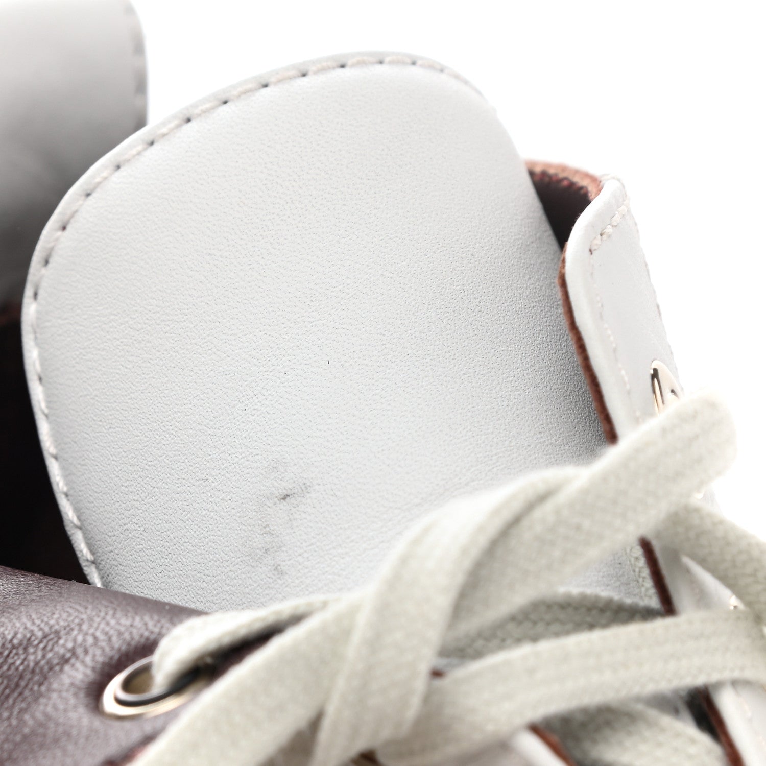Chanel Calfskin CC Turnlock Lace Up Boots 41 White 7 of 11