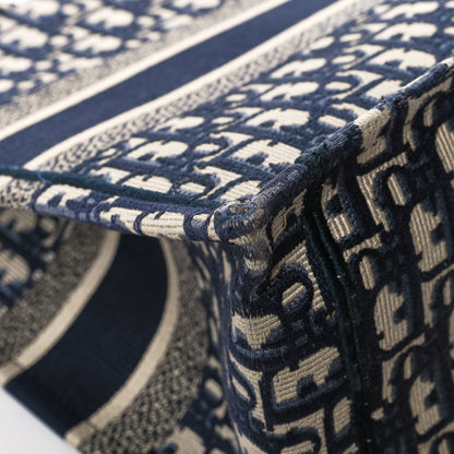 Christian Dior Oblique Medium Book Tote Blue Multicolor 12 of 12