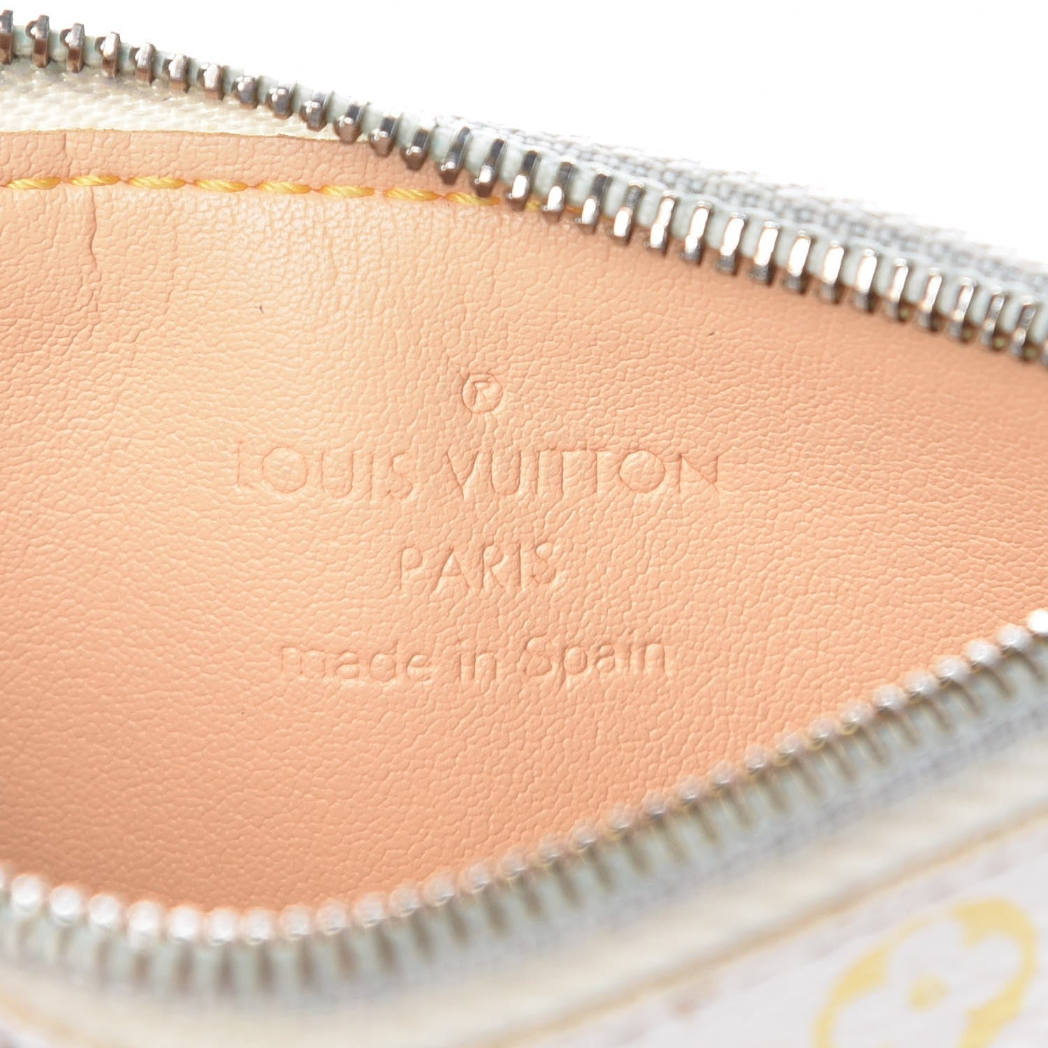 Louis Vuitton Monogram Multicolor Key Pouch White 6 of 6