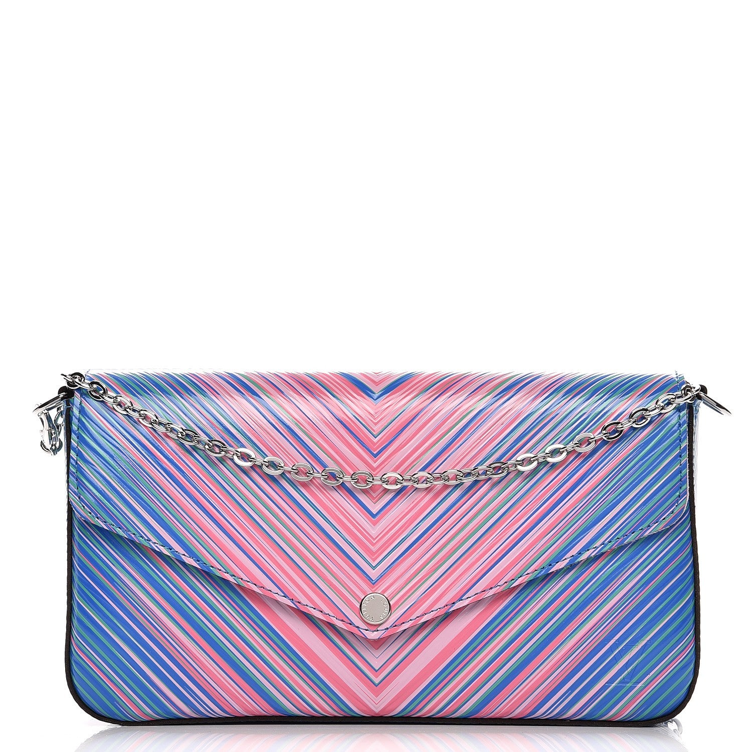 Louis Vuitton Epi Tropical Pochette Felicie Blue Rose 1 of 9