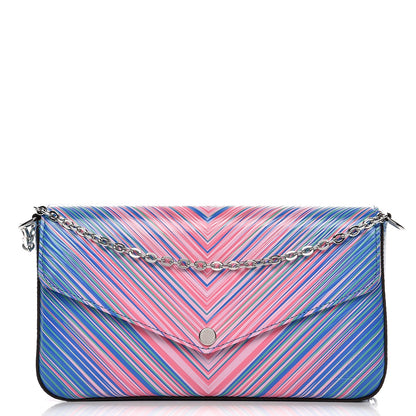 Louis Vuitton Epi Tropical Pochette Felicie Blue Rose 1 of 9
