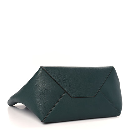 Celine Smooth Calfskin Small Belt Cabas Phantom Dark Green 4 of 8