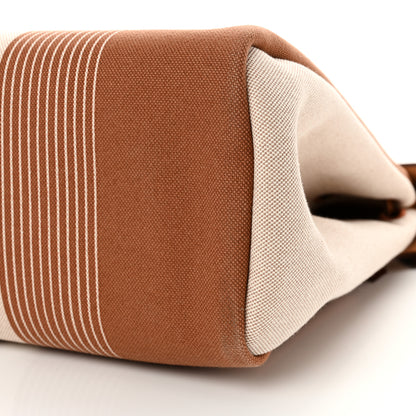 Hermes Vache Hunter Toile H Vibration Herbag Zip 39 MM Fauve Ecru Beige 10 of 10