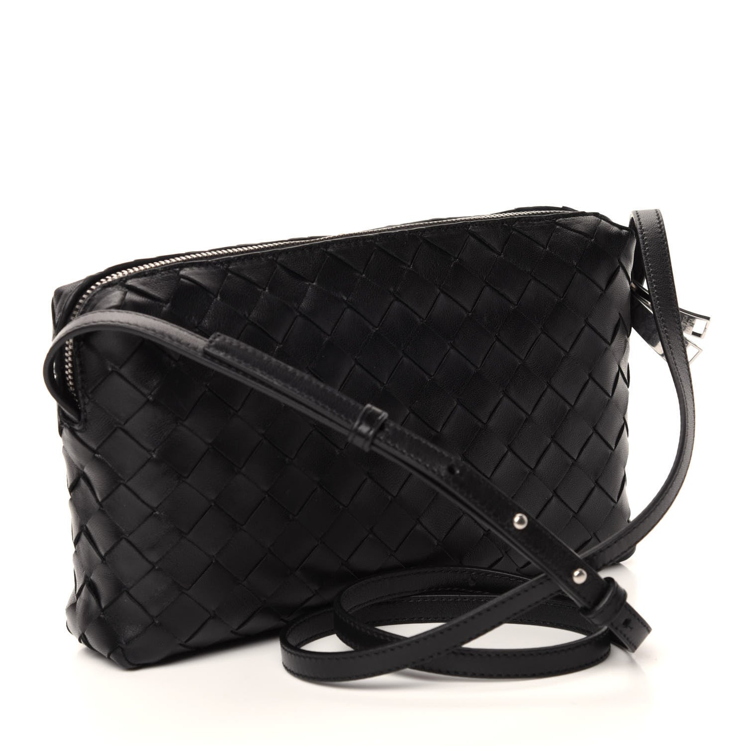 Bottega Veneta Nappa Intrecciato Crossbody Black 3 of 9