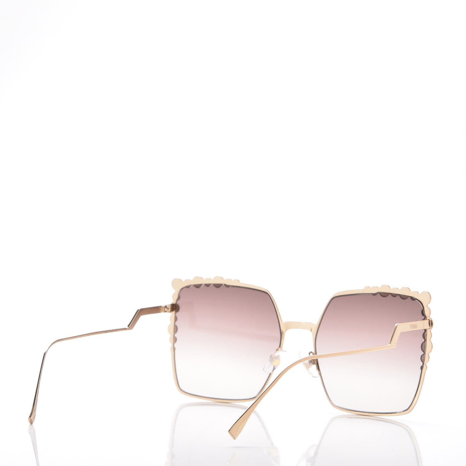 Fendi Square Dots Sunglasses FF 0259/S Gold 3 of 8