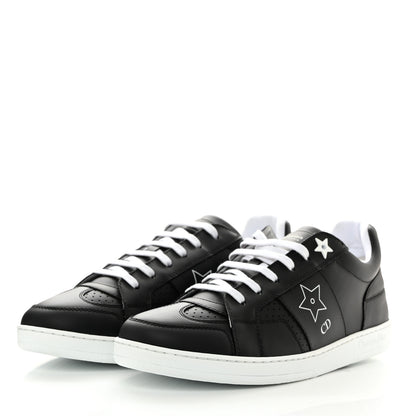 Christian Dior Calfskin Dior Star Ors Low Top Sneakers 39.5 Black 3 of 9