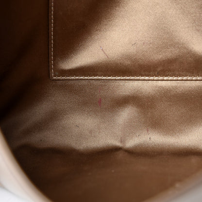 Saint Laurent Textured Patent Monogram Large Belle De Jour Clutch Nude 8 of 16