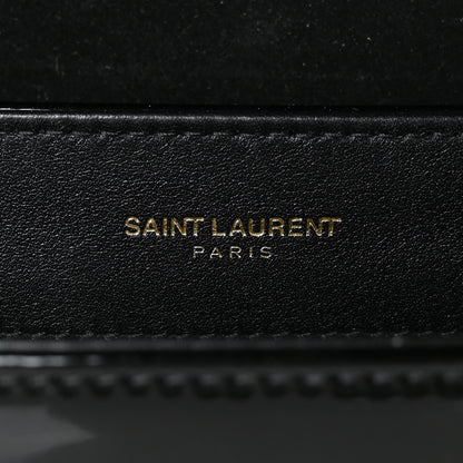 Saint Laurent Patent Y Quilted Joan Satchel Black 5 of 7