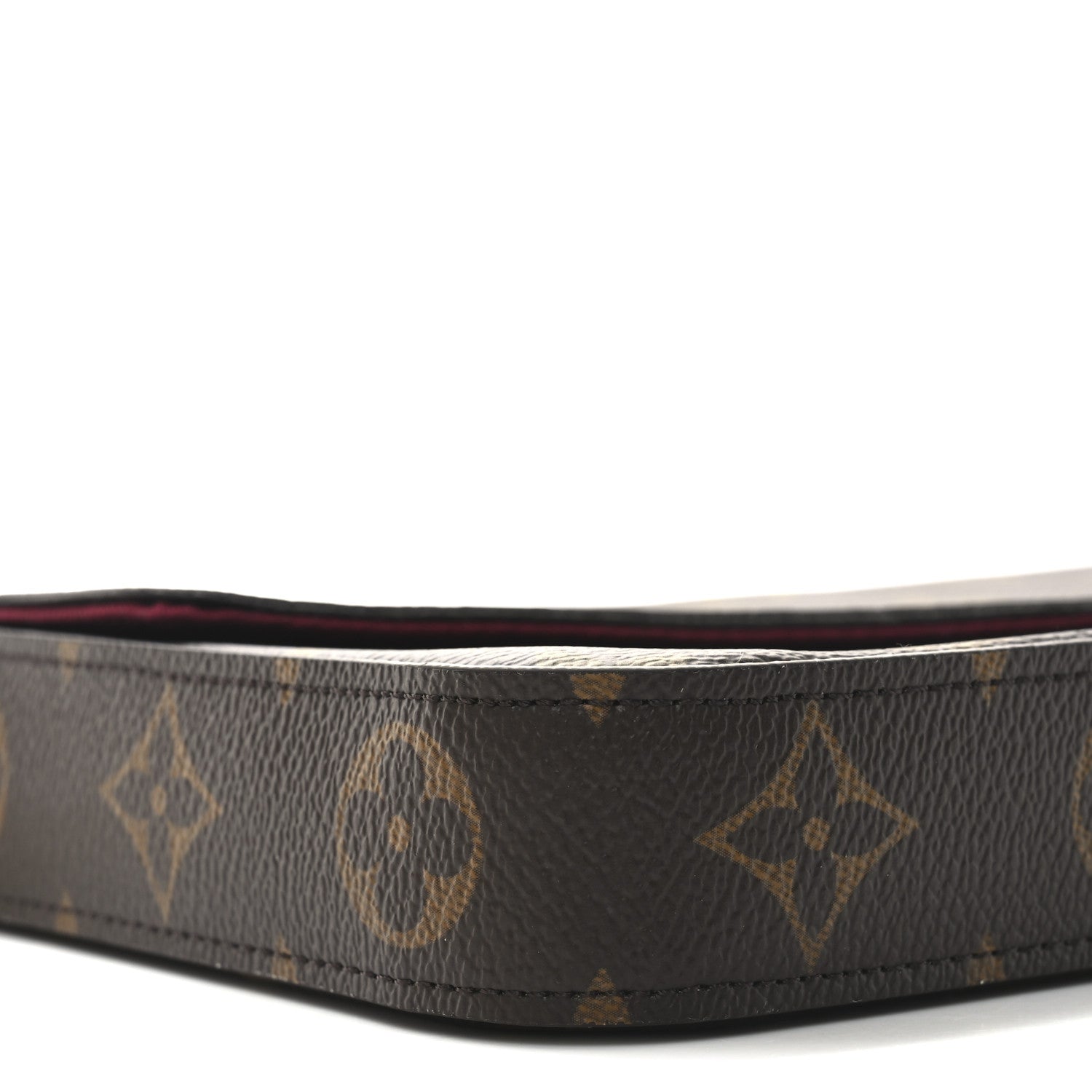 Louis Vuitton Monogram Pochette Felicie Chain Wallet Fuchsia 9 of 11