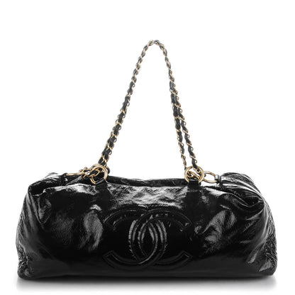 Chanel Vinyl XXL Rock and Chain Bowler Black 1 of 8