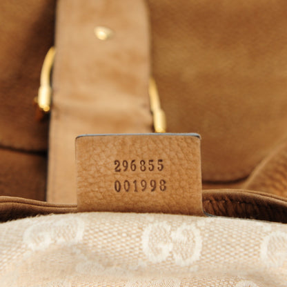 Gucci Nubuck Large Soft Stirrup Shoulder Bag Light Brown 7 of 7