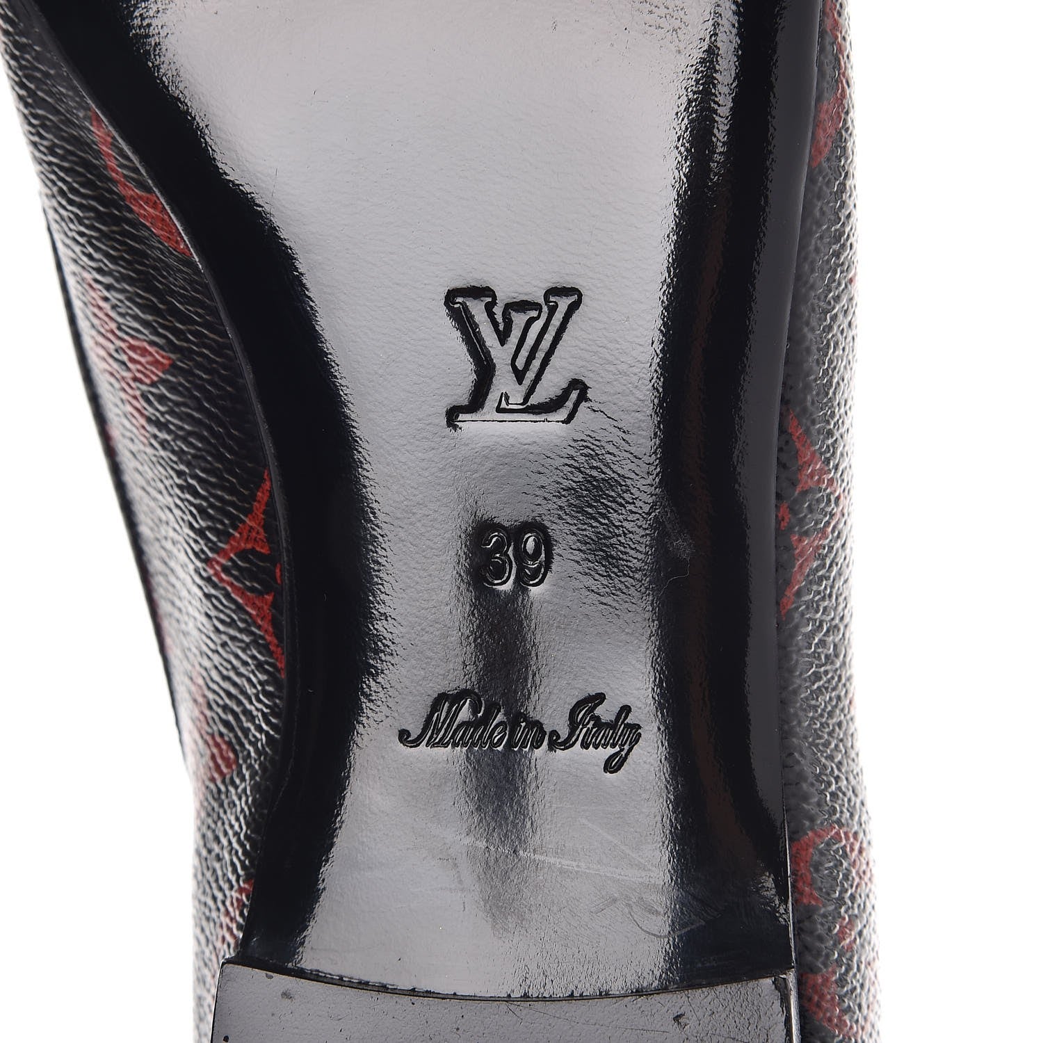 Louis Vuitton Monogram Infrarouge New Revival Ballerina Flats 39 Black 8 of 9