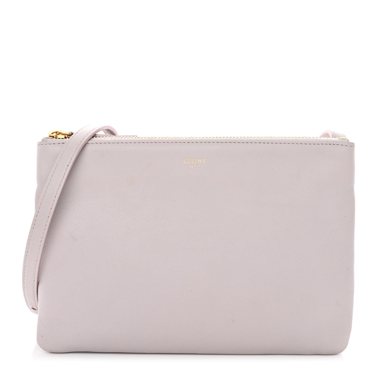 Celine Lambskin Small Trio Crossbody Bag Magnolia 1 of 17
