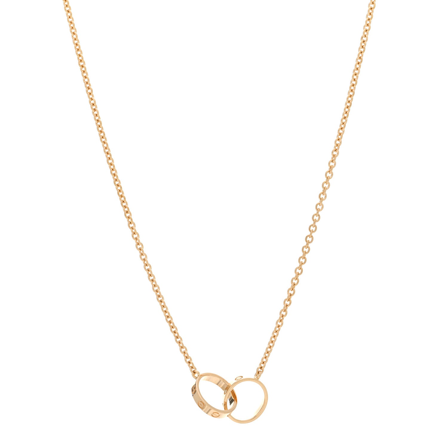 Cartier 18K Yellow Gold Interlocking LOVE Necklace 1 of 5