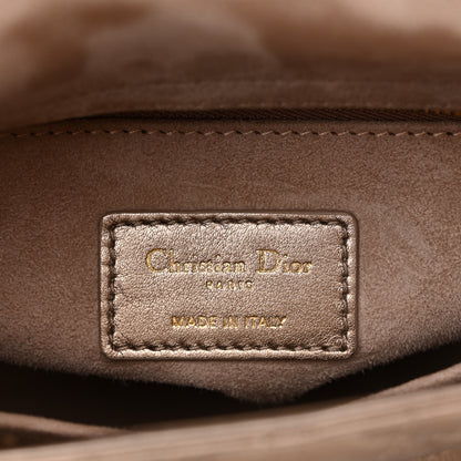 Christian Dior Metallic Lambskin Cannage Small My ABCDior Lady Dior Gold 6 of 11