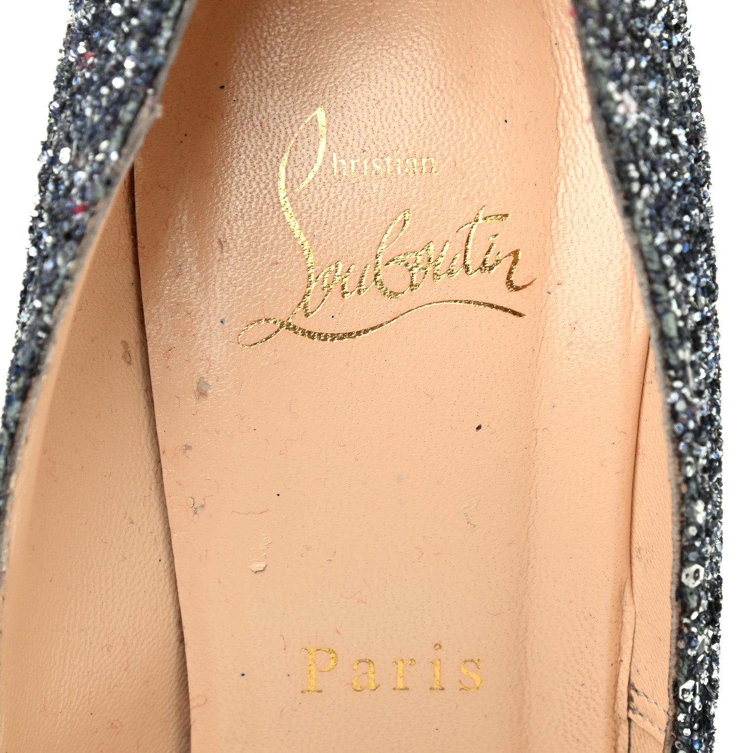 Christian Louboutin Glitter Daffodile 160 Pumps 40 Silver 7 of 7
