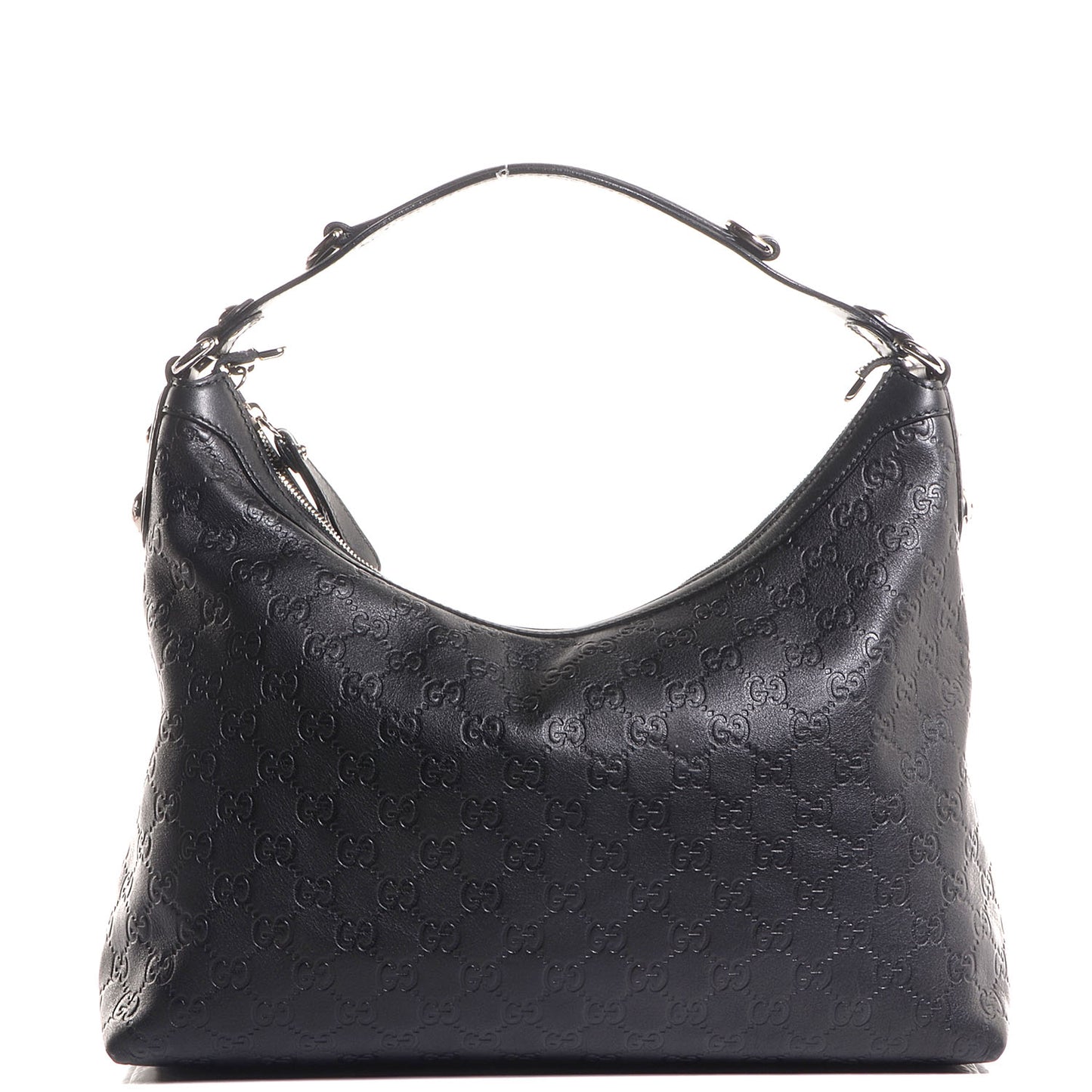 Guccissima Medium Icon Bit Hobo Black
