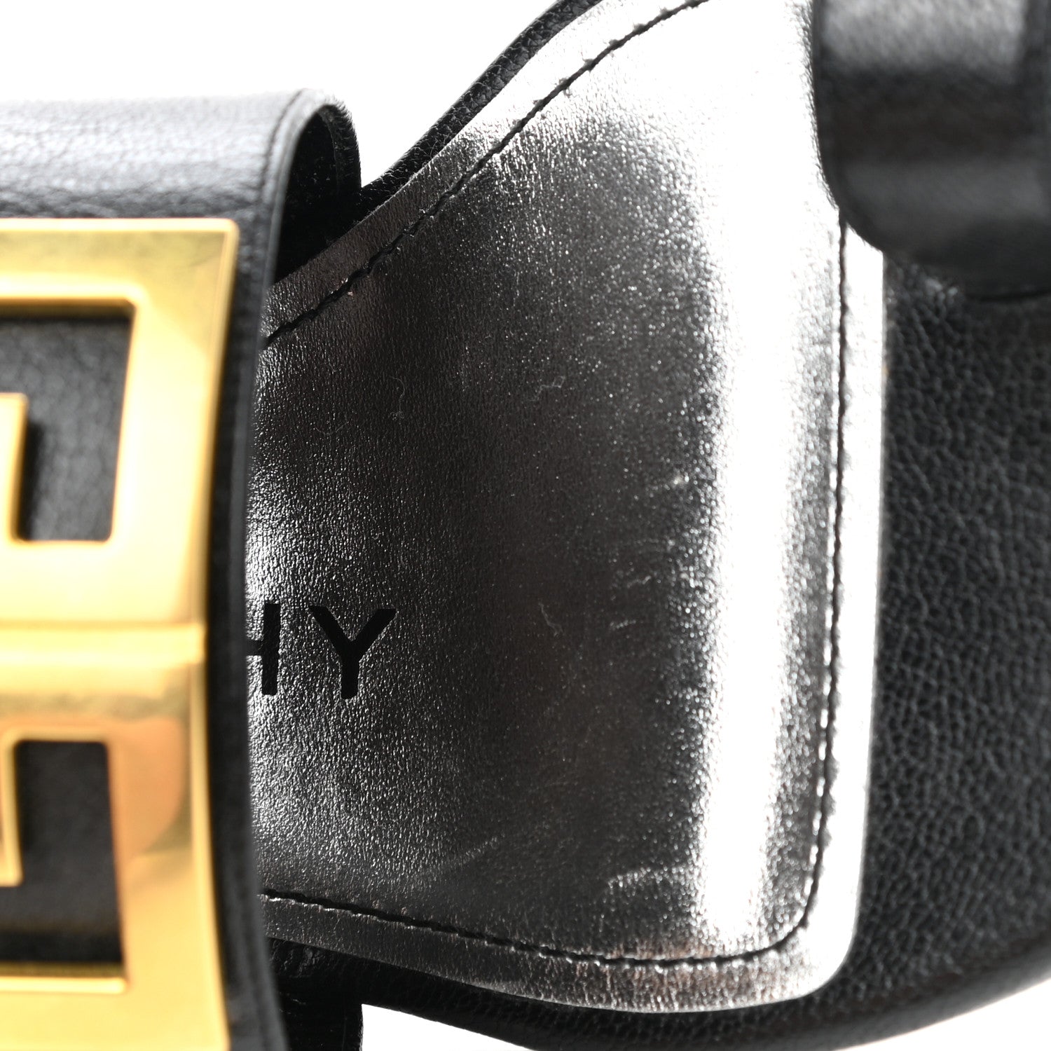Givenchy Goatskin 4G Flat Toe Ring Sandals 36 Black 9 of 9