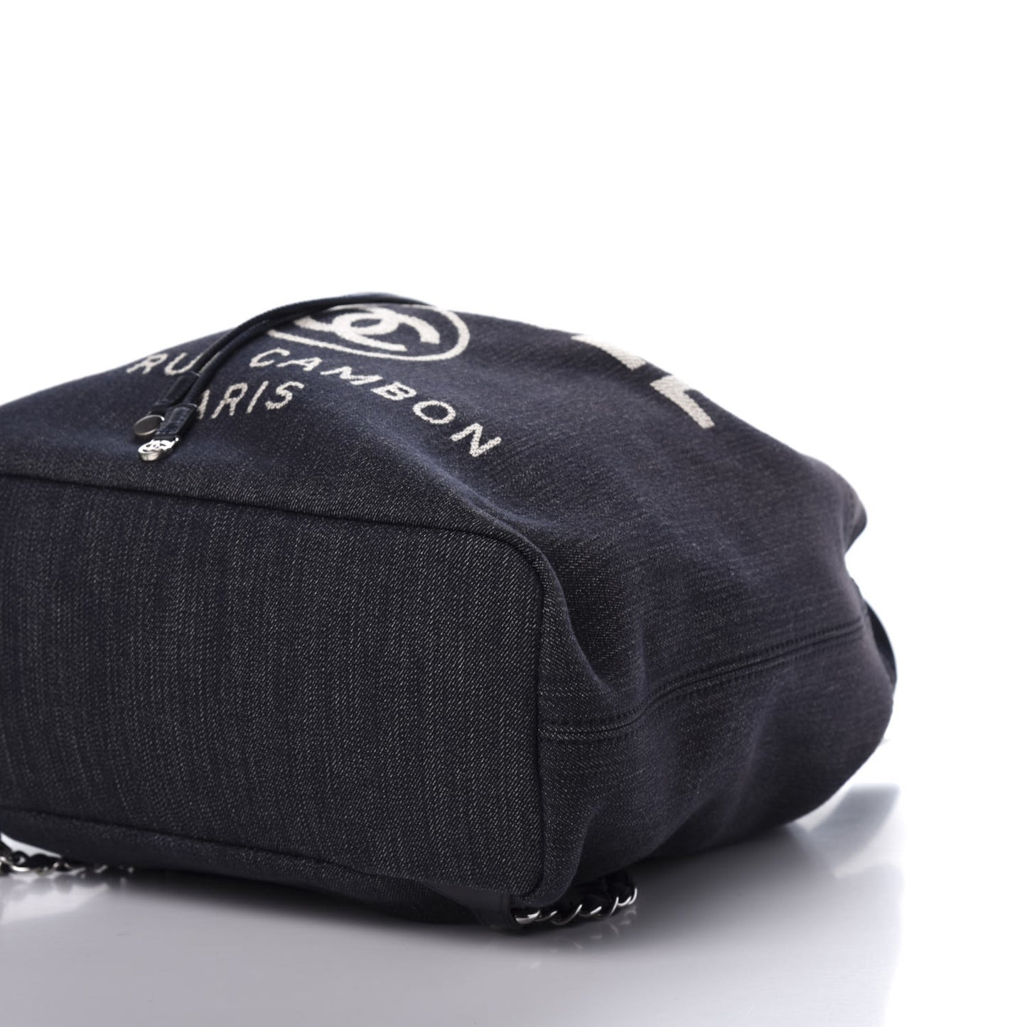 Denim Large Deauville Backpack Dark Blue